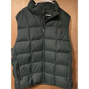 Eddie Bauer XL Tall Hunter Green Down Puffer Vest